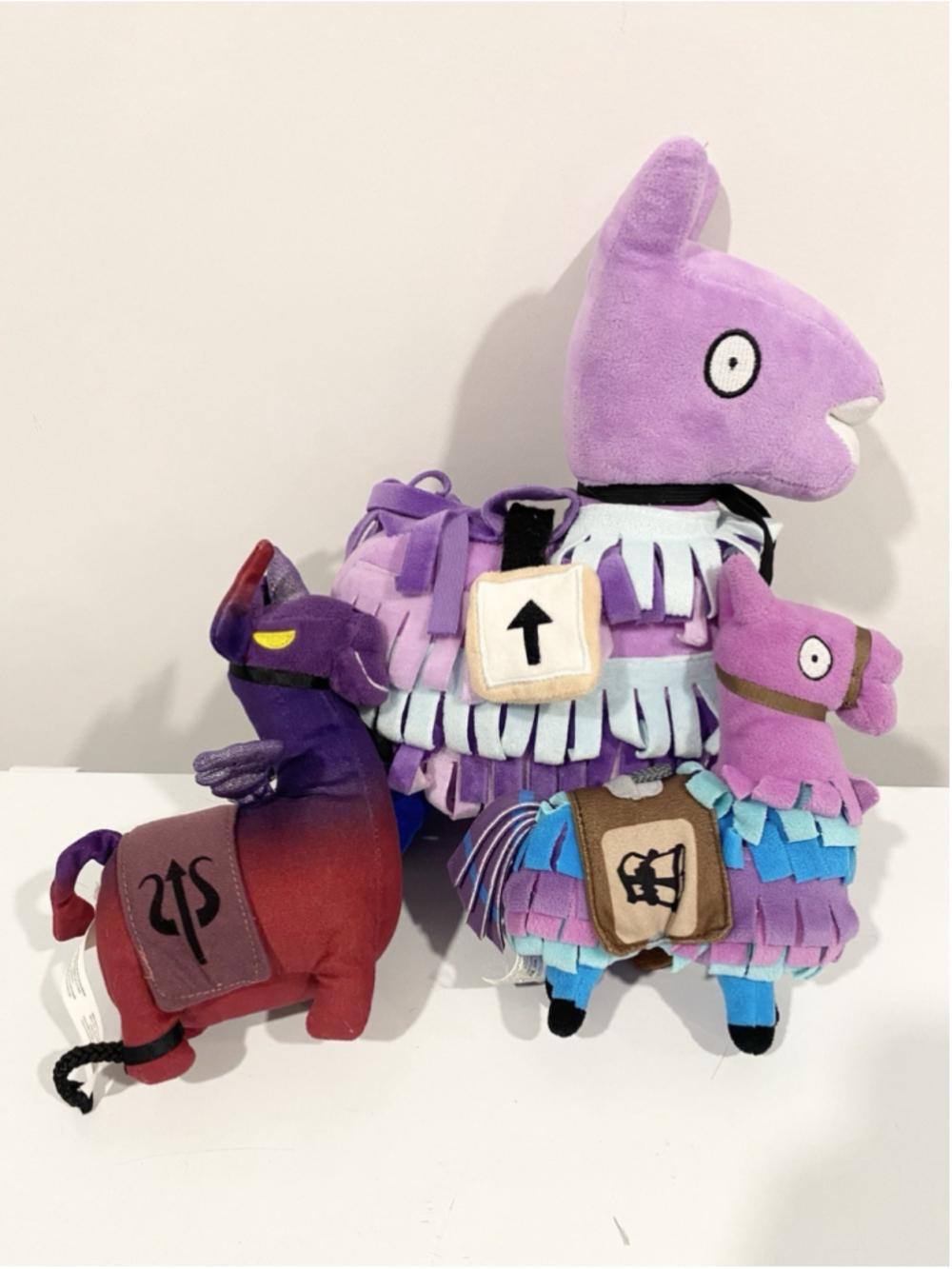 Fortnite Loot Llama Plush Lot of 3 Epic Games 2018 2019 Llamacorn Large Small